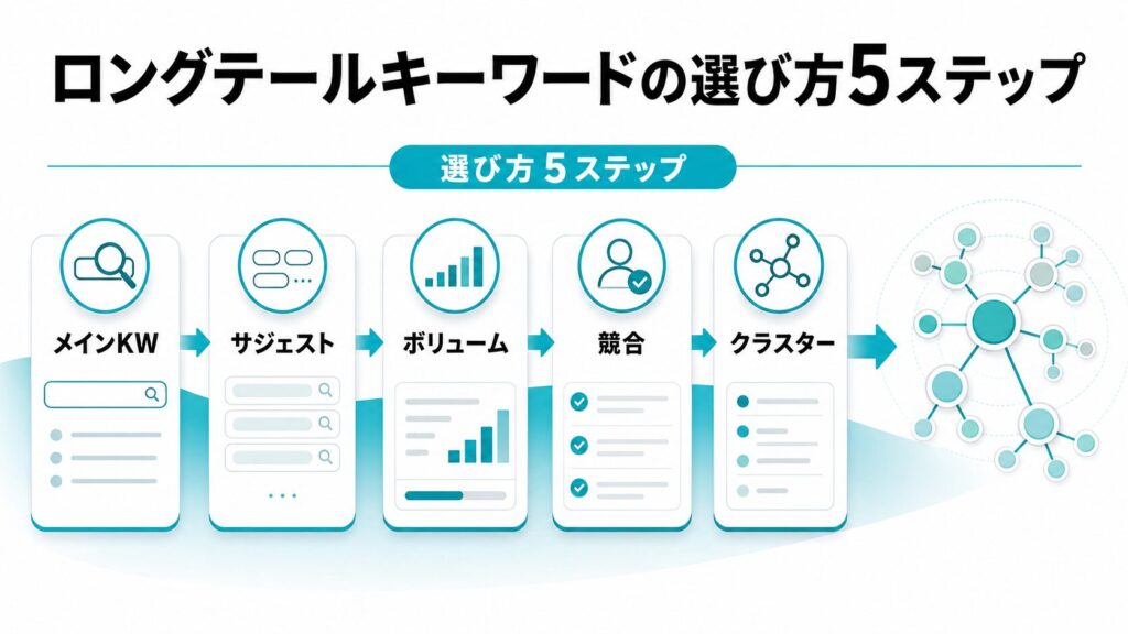 ロングテールキーワードの選び方5ステップ