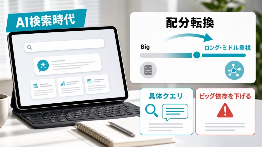 AI検索時代の使い分け:ビッグの価値が相対的に下がる
