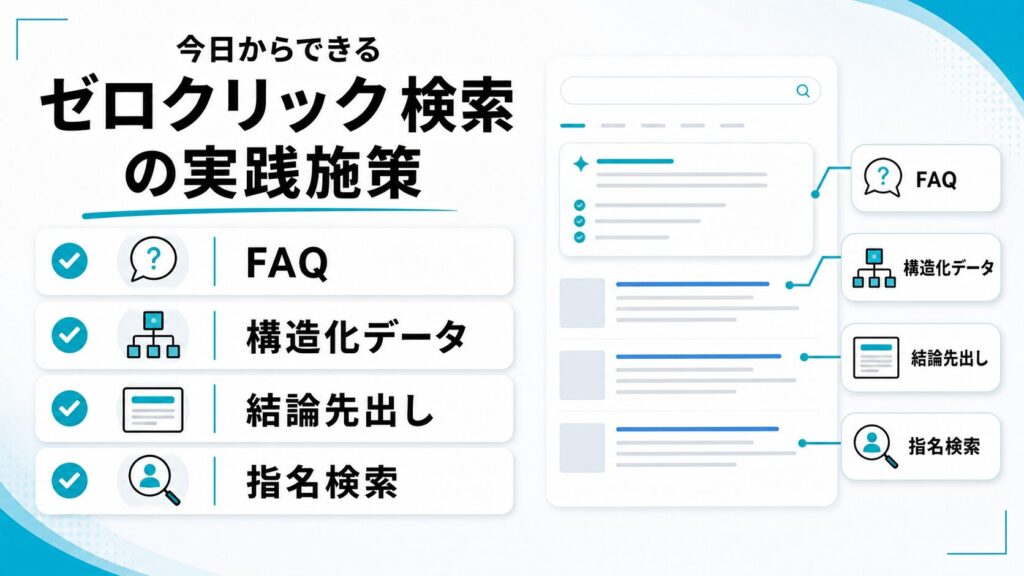 今日からできるゼロクリック検索の実践施策