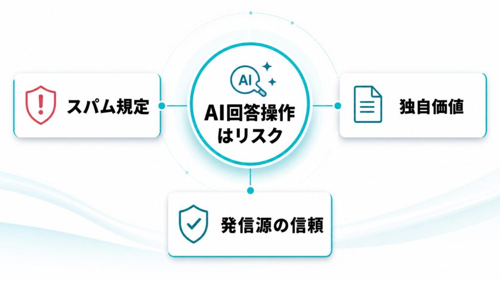 AI検索時代の新論点|スパム規定が「AI回答の操作」