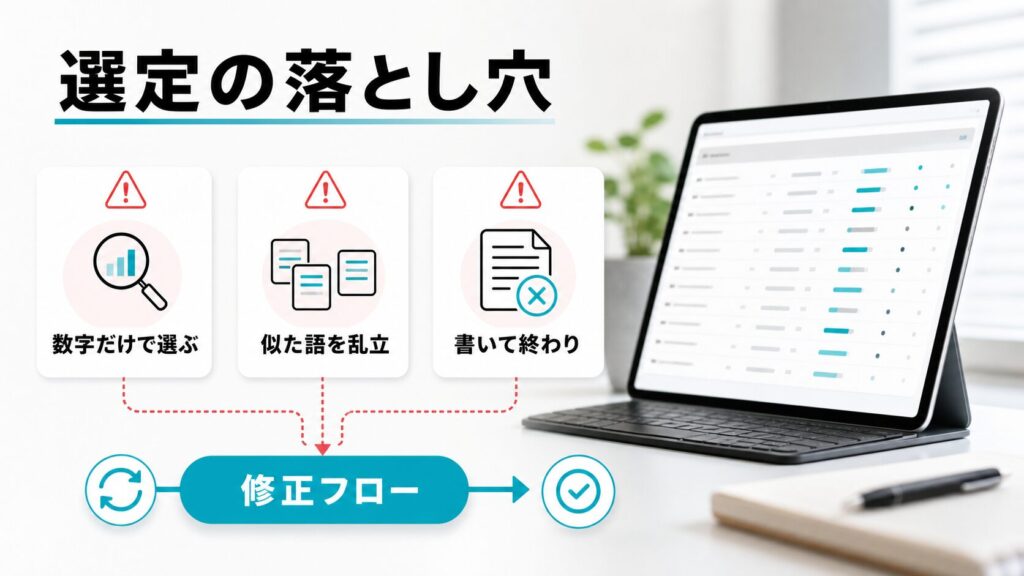 ロングテール選定で「ハマりがちな落とし穴」