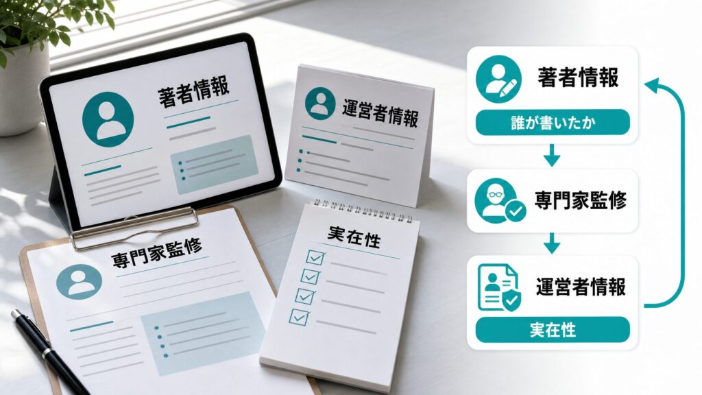専門家監修と運営者・著者情報の明記