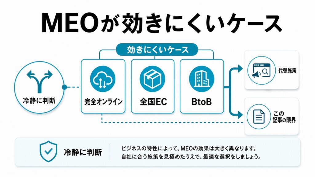 MEOが効きにくいケースと、この記事の限界