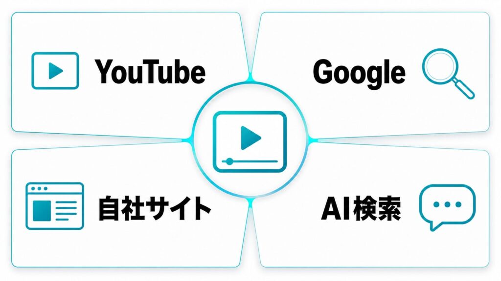 動画SEO「検索面別」最適化マトリクス